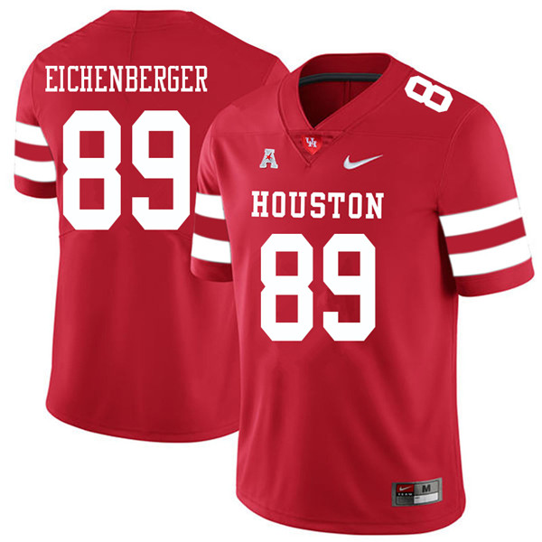 2018 Men #89 Parker Eichenberger Houston Cougars College Football Jerseys Sale-Red - Click Image to Close